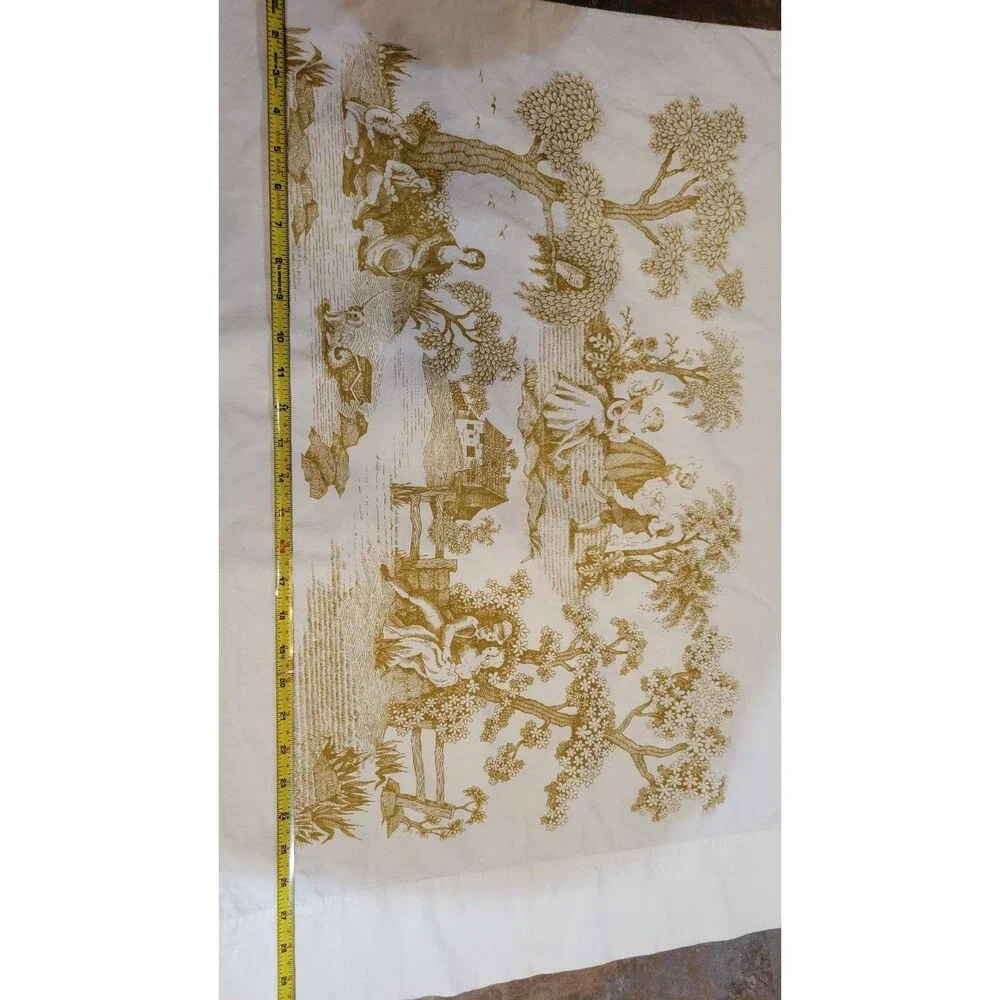 2pc Vintage Toile style pillow cases cottage core!! Utica Mohawk 100% cotton